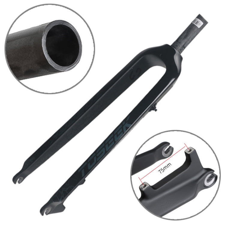 TOSEEK Ultra Light 29 Inch 435mm Mountain Bike Full Carbon Front Fork Straight Head Tube Disc Brake