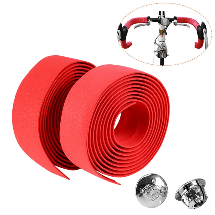 1 Pair Cycling Road Bike Sports Bicycle Cork Handlebar Tape Wrap + 2 Bar Plug