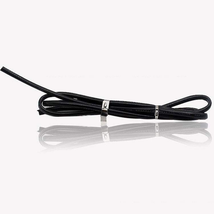100 PCS 4.6x250mm Stainless Steel Metal Cable Ties Tie Zip Wrap Exhaust Heat Straps Induction Pipe, 4.6x250mm