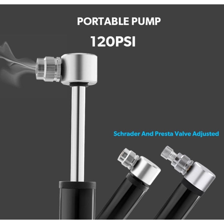 Manual Mini Portable Bicycle Aluminum Alloy Pump + Plastic glue-free tire patch + Tire lever