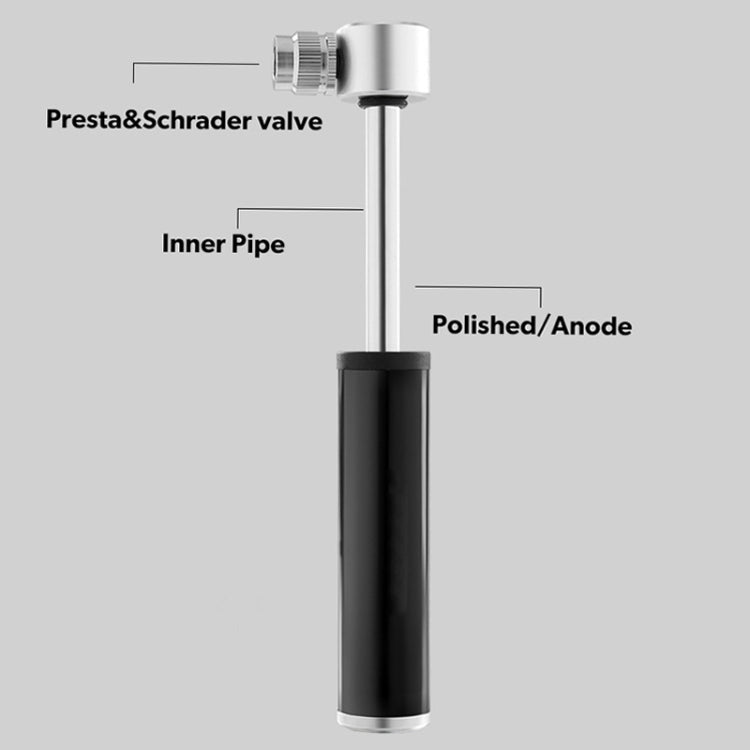 Manual Mini Portable Bicycle Aluminum Alloy Pump + Plastic glue-free tire patch + Tire lever