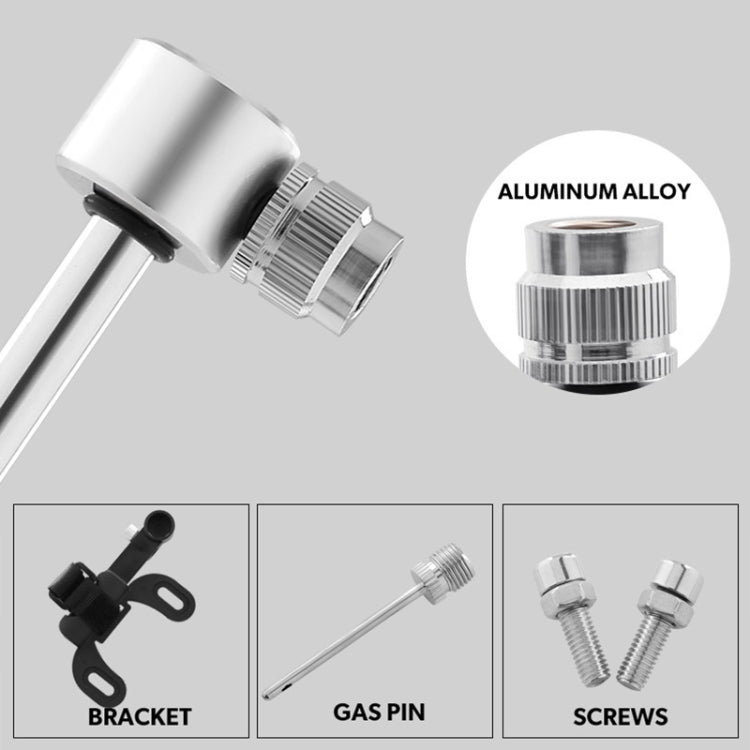 Manual Mini Portable Bicycle Aluminum Alloy Pump + Plastic glue-free tire patch + Tire lever