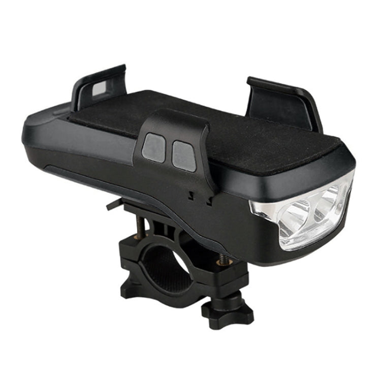 Multifunction 4 in 1 Phone Holder Bicycle Bell Cycling Lamp Flashlight