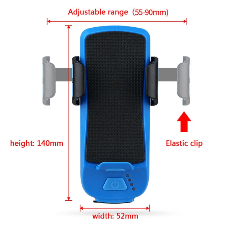 Multifunction 4 in 1 Phone Holder Bicycle Bell Cycling Lamp Flashlight