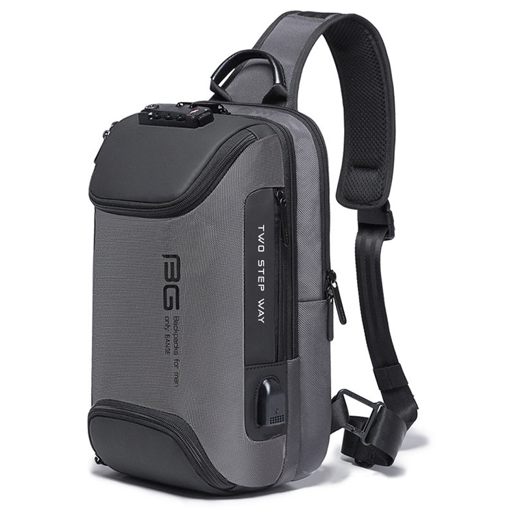 BANGE Men Security USB Chest Bag Portable Outdoor Shoulder Bag, Outdoor Shoulder Bag
