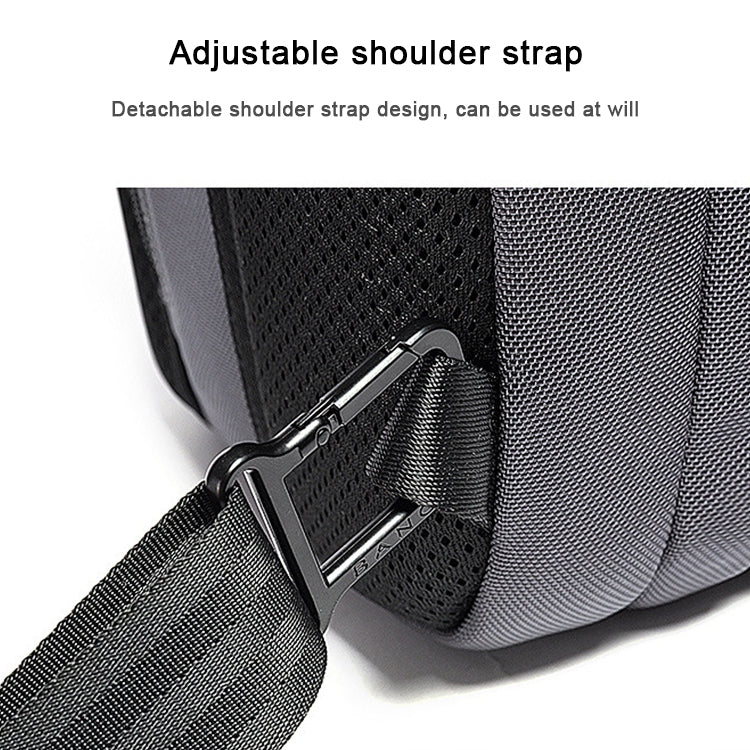 BANGE Men Security USB Chest Bag Portable Outdoor Shoulder Bag, Outdoor Shoulder Bag