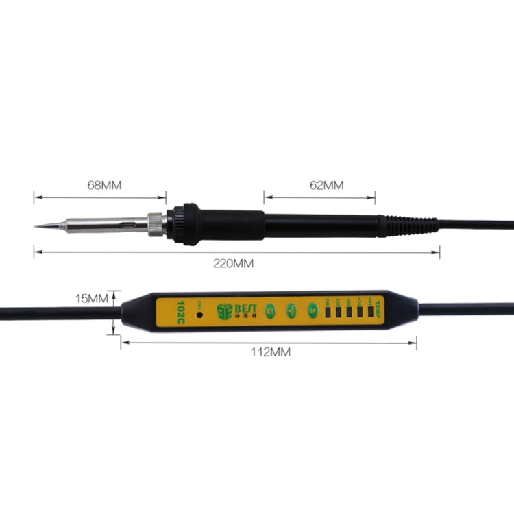 BEST Adjustable Temperature Electric Soldering Iron Welding Solder Station Heat Pencil, EU Plug, EU Plug