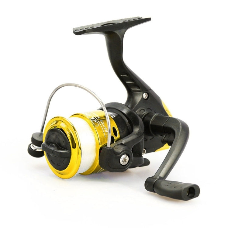 JL200 Plating Plastic 3 Ball Bearings Handle Fishing Spinning Reel with Transparent Lines