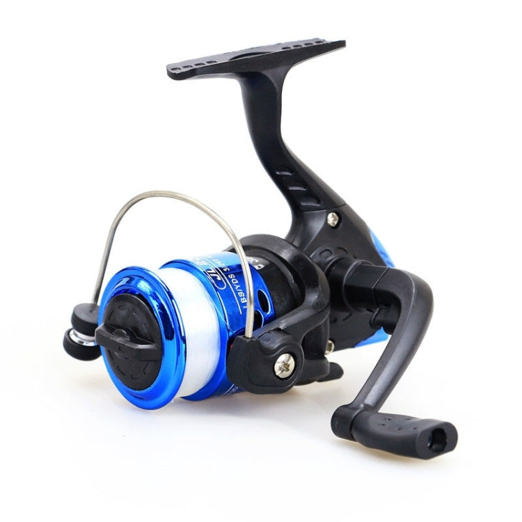 JL200 Plating Plastic 3 Ball Bearings Handle Fishing Spinning Reel with Transparent Lines