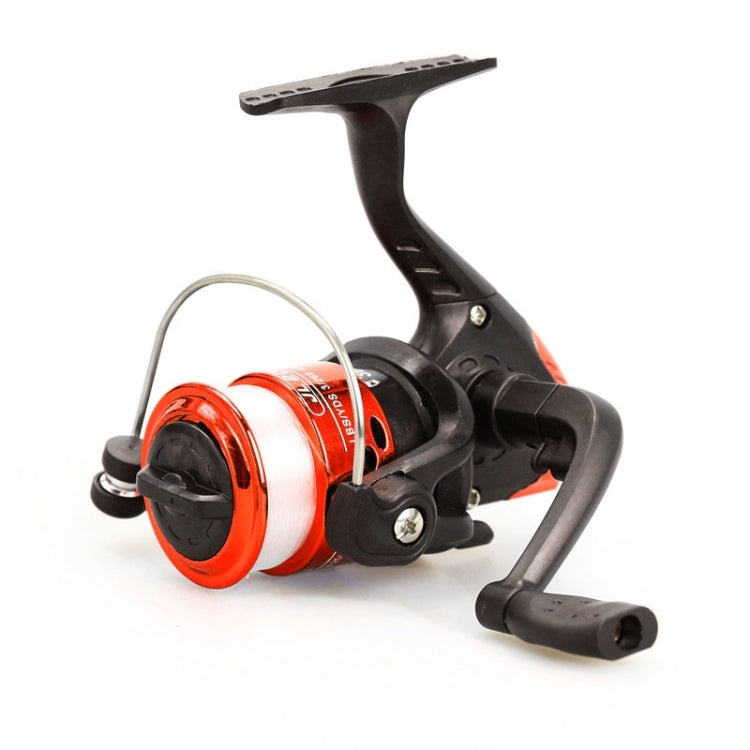 JL200 Plating Plastic 3 Ball Bearings Handle Fishing Spinning Reel with Transparent Lines