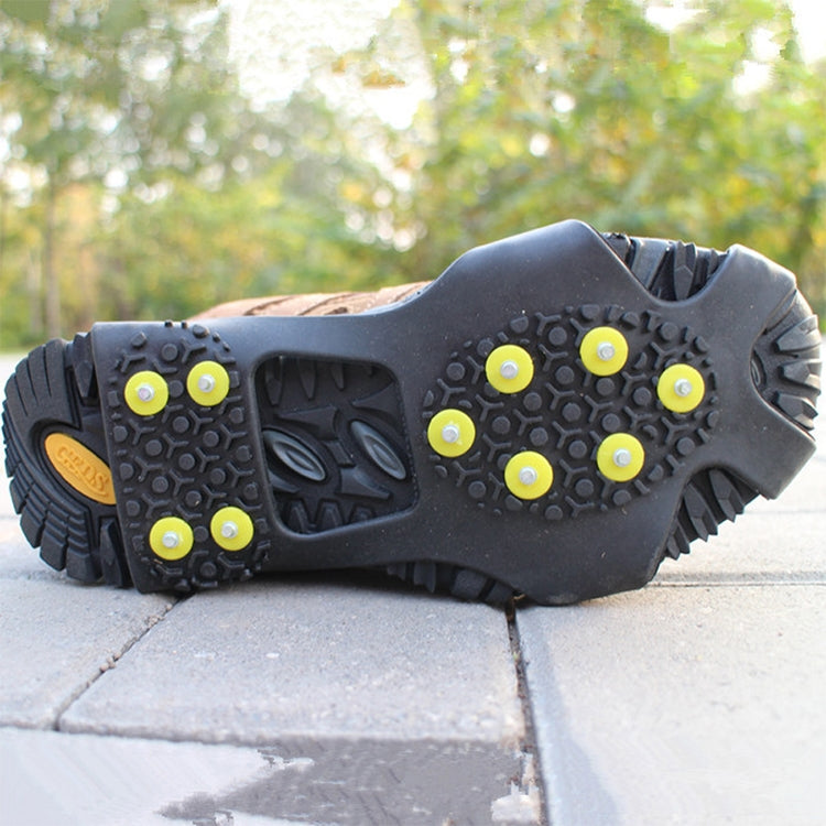10 Teeth Ice Claw Outdoor Non-slip Shoes Covers for Ice Snow Ground, Size : S