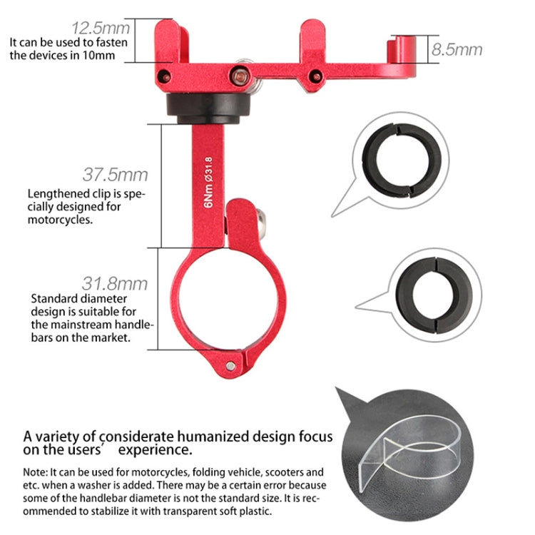 GUB Plus 6 Aluminum Alloy MTB Bike Bicycle Phone Holder