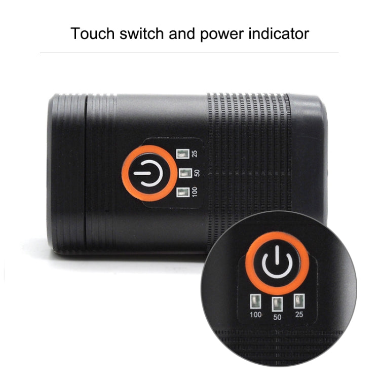 Y12 Bike LED Headlight Front Lamp 2 x XPE LEDs 350LM USB Charging Bicycle Headlight with 5 Modes