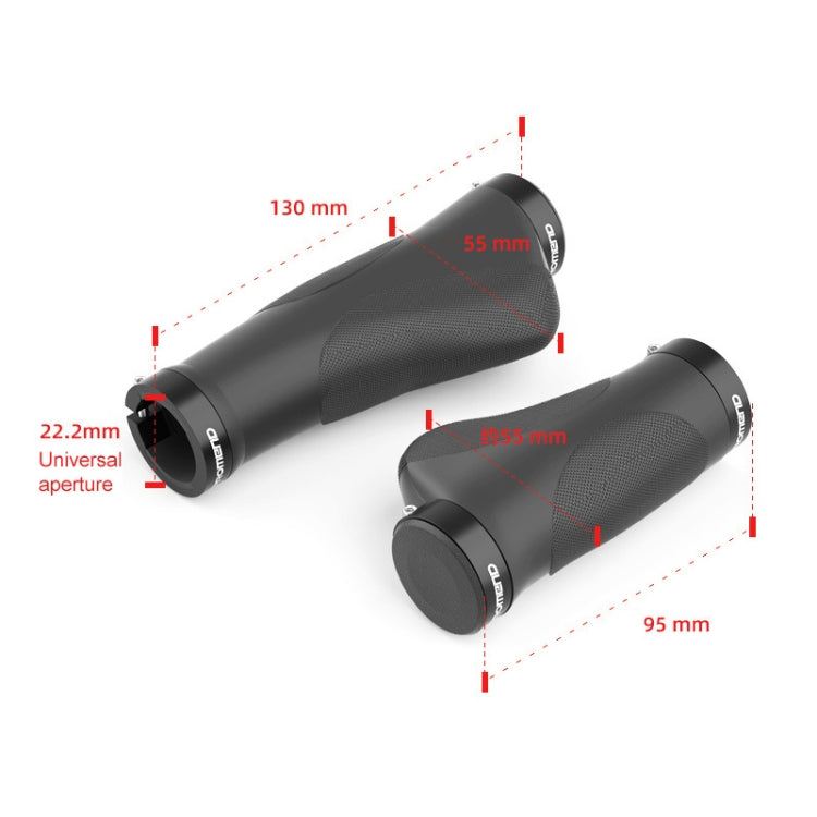 PROMEND GR-506 1 Pair Rubber Ergonomic Ball Bicycle Grip Cover (130mm+130mm)