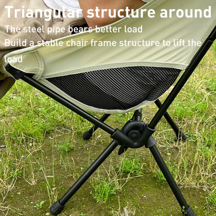 Large Outdoor Camping Leisure Beach Portable Folding Chair, Large(Grey), Large(Navy Blue), Large (White), Large(Black)