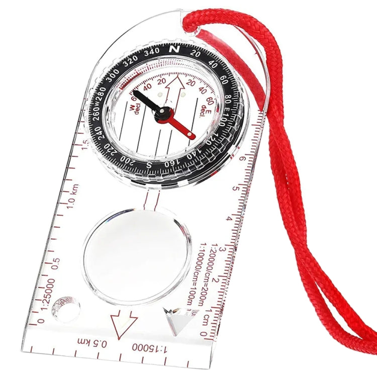 2pcs Nisa SD482 Outdoor Compass Map Scale with Magnifying Glass Multifunction