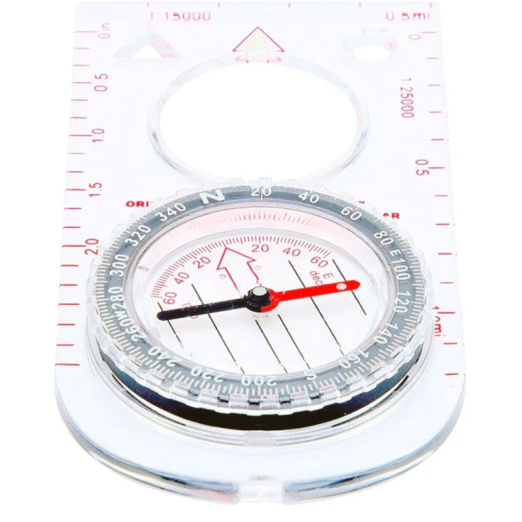 2pcs Nisa SD482 Outdoor Compass Map Scale with Magnifying Glass Multifunction