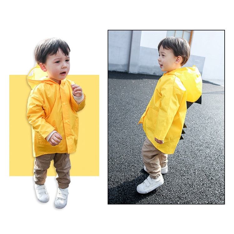 Cartoon Dinosaur Children Fashion Raincoat Size: M, Size: M