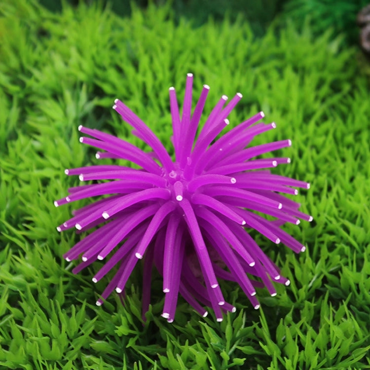 Aquarium Articles Decoration TPR Simulation Sea Urchin Ball Coral with Point, Size: L, Diameter: 13cm, 13cm
