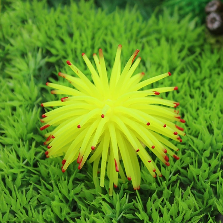 Aquarium Articles Decoration TPR Simulation Sea Urchin Ball Coral with Point, Size: L, Diameter: 13cm, 13cm