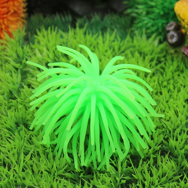 Aquarium Articles Decoration TPR Simulation Sea Urchin Ball Coral, Size: M, Diameter: 10cm, Size: M
