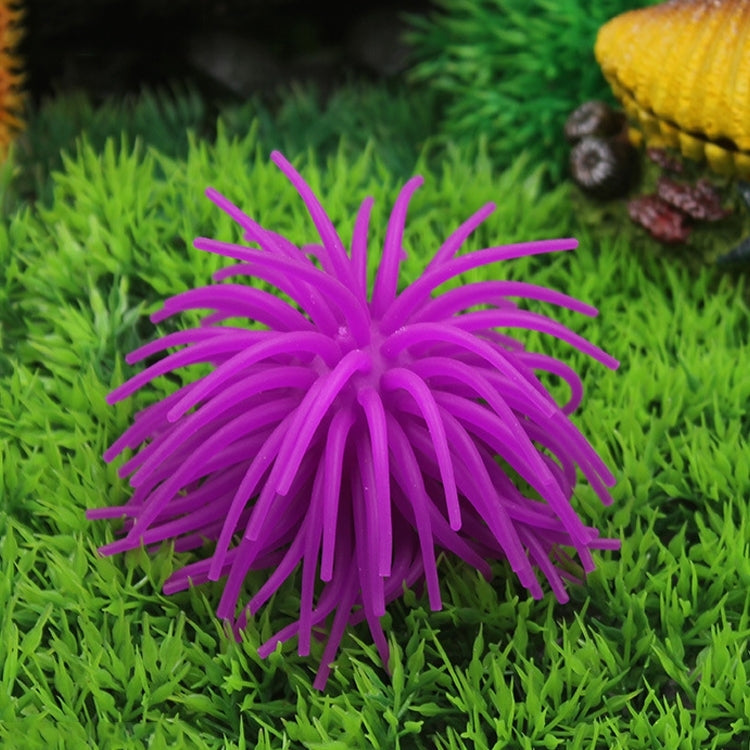Aquarium Articles Decoration TPR Simulation Sea Urchin Ball Coral, Size: M, Diameter: 10cm, Size: M