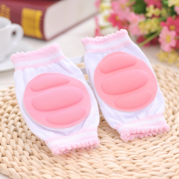 One Pair Ventilated Children Baby Crawling Walking Knee Guard Elbow Guard Protecting Pads, 11*9CM (Orange), 11*9CM (Pink), 11*9CM (Green), 11*9CM (Blue), 11*9CM (Red), 11*9CM (Yellow)