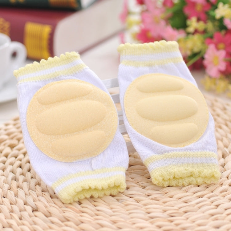 One Pair Ventilated Children Baby Crawling Walking Knee Guard Elbow Guard Protecting Pads, 11*9CM (Orange), 11*9CM (Pink), 11*9CM (Green), 11*9CM (Blue), 11*9CM (Red), 11*9CM (Yellow)
