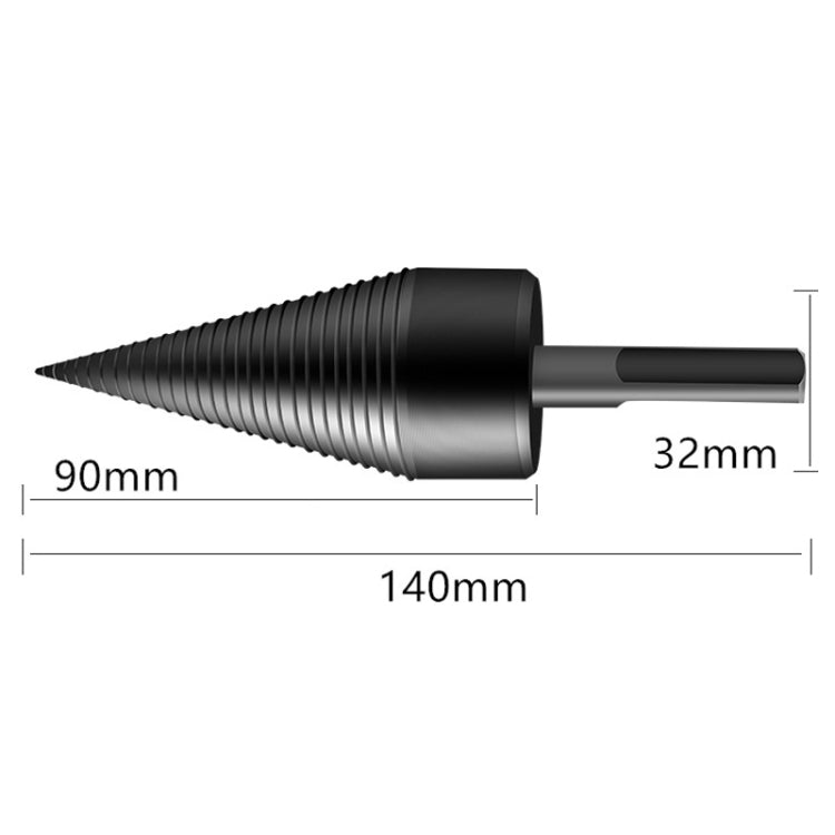 Household Domestic Woodcutter Drill Electric Wooden Split Cone Drill 42mm Round Shank, 42mm Round Shank