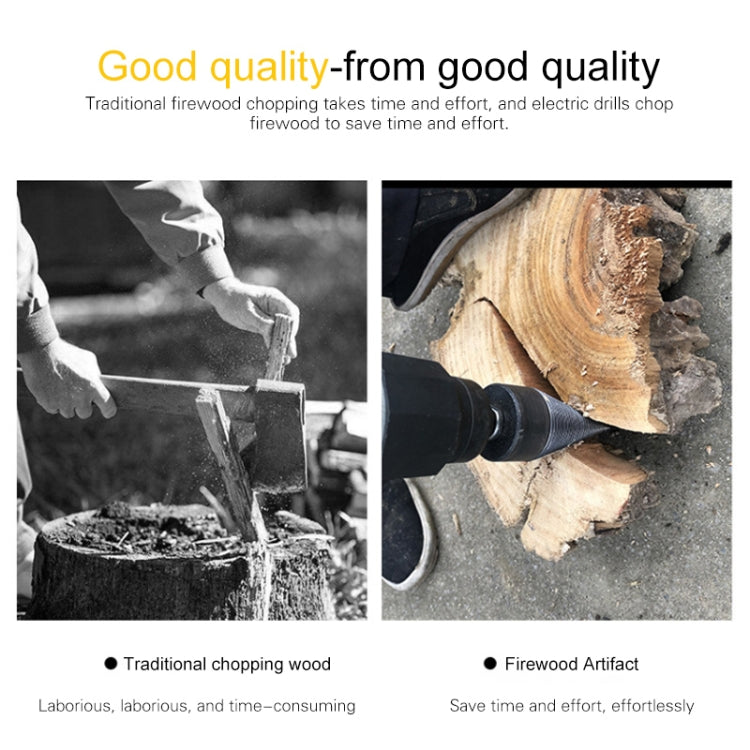Household Domestic Woodcutter Drill Electric Wooden Split Cone Drill 42mm Round Shank, 42mm Round Shank