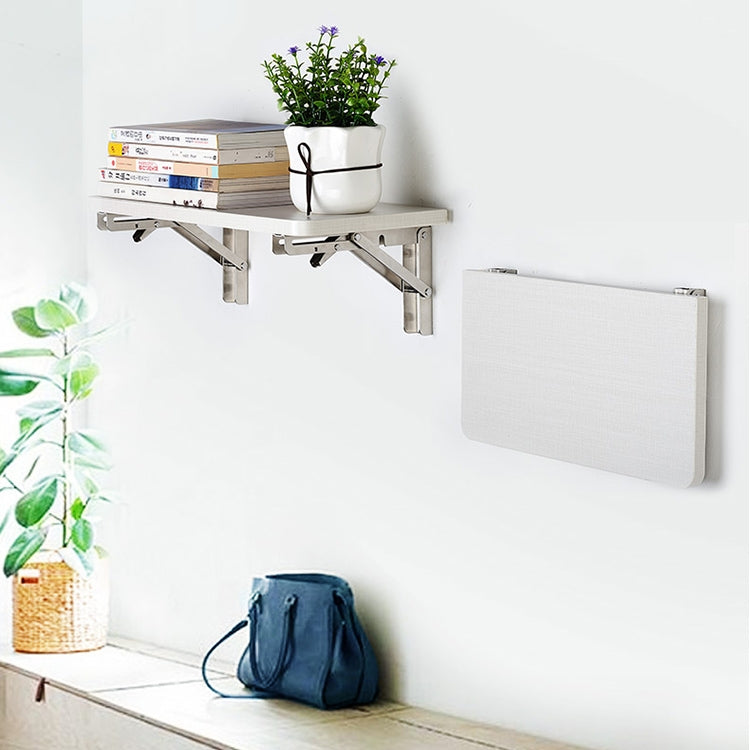 14 inch K Type Wall-mounted Foldable Stainless Steel Spring Storage Shelf for Dining Table, 14 inch
