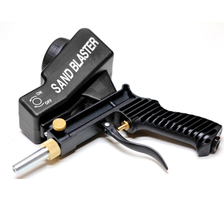 Portable Black Gravitational Sandblasting Machine Mini Rust-proof Sandblaster, Black