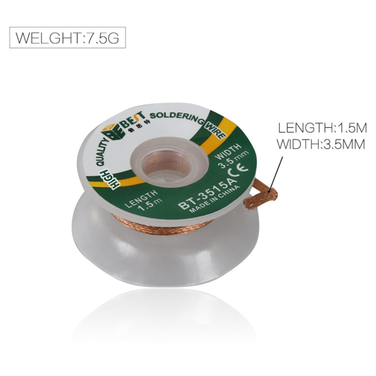 BEST-3515A 3.5mm Desoldering Braid Solder Wire, BEST-3515A