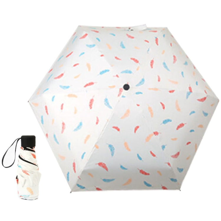 Women Waterproof Anti-UV, White Feather Pattern, Black Feather Pattern, Black Stripe Pattern, White Stripe Pattern