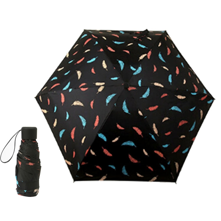 Women Waterproof Anti-UV, White Feather Pattern, Black Feather Pattern, Black Stripe Pattern, White Stripe Pattern