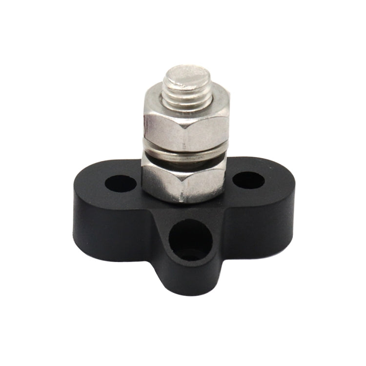 Single Heavy-Duty Terminal Studs Black M10 Bus Bar for Car / RV / Boat, M10 Black