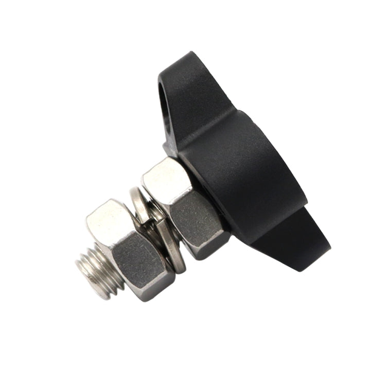 Single Heavy-Duty Terminal Studs Black M10 Bus Bar for Car / RV / Boat, M10 Black