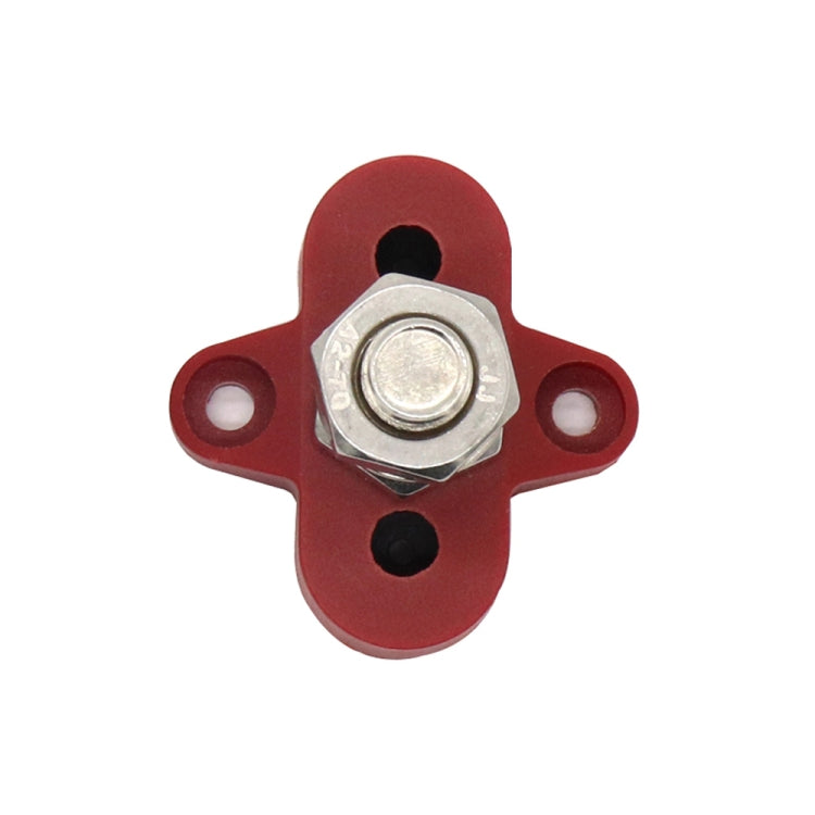 Single Heavy-Duty Terminal Studs Red M10 Bus Bar for Car / RV / Boat, M10 Red