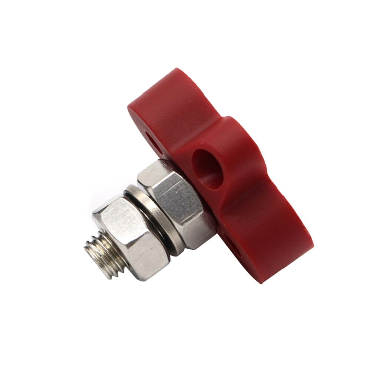 Single Heavy-Duty Terminal Studs Red M10 Bus Bar for Car / RV / Boat, M10 Red