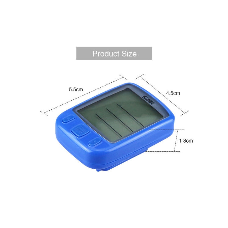 SUNDING 563C Bike Bicycle Waterproof Wireless LCD Screen Luminous Mileage Speedometer Odometer, English Version