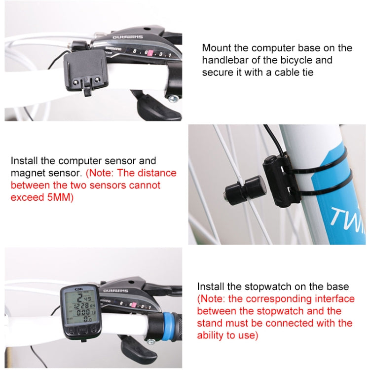 SUNDING 563C Bike Bicycle Waterproof Wireless LCD Screen Luminous Mileage Speedometer Odometer, Chinese Version