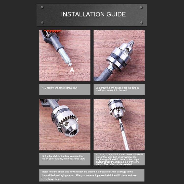 Powerful Manual Drill Steel Precision Casting DIY Woodworking Drill Universal Hand Drill Teaching Supplies Tools, Woodworking Drill