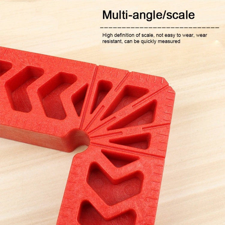 6 Inch Plastic 90 Degree Woodworking Auxiliary Positioner Square Ruler Fixing Tool, 6 Inch