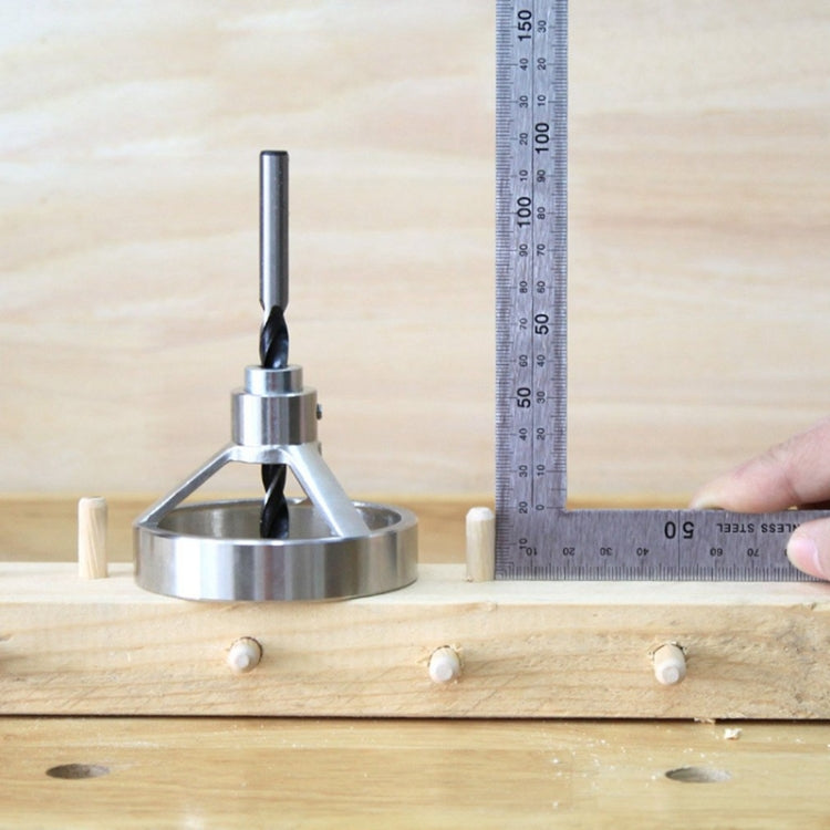 9 in 1 Drill Guide Vertical Pocket Hole Jig 5/6/7/8/9/10/12mm Drill Bit Hole Locator Stainless Steel Woodworking Jig Kit, 9 in 1