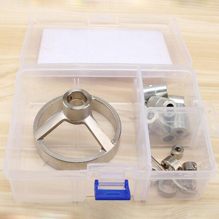 16 in 1 Drill Guide Vertical Pocket Hole Jig 5/6/7/8/9/10/12mm Drill Bit Hole Locator Stainless Steel Woodworking Jig Kit, 16 in 1