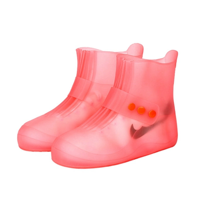 Fashion Integrated PVC Waterproof Non-slip Shoe Cover with Thickened Soles Size: 32-33, Size: 32-33