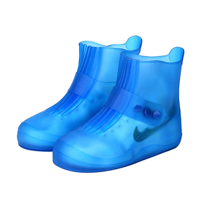 Fashion Integrated PVC Waterproof Non-slip Shoe Cover with Thickened Soles Size: 32-33, Size: 32-33