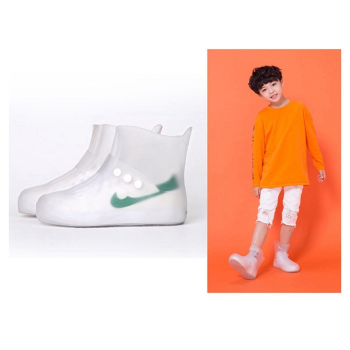Fashion Integrated PVC Waterproof Non-slip Shoe Cover with Thickened Soles Size: 36-37, Size: 36-37
