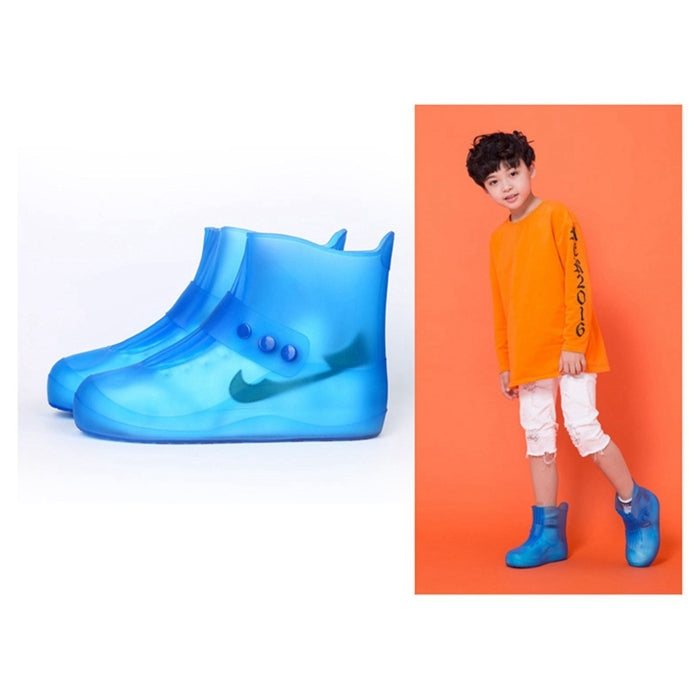 Fashion Integrated PVC Waterproof Non-slip Shoe Cover with Thickened Soles Size: 44-45, Size: 44-45