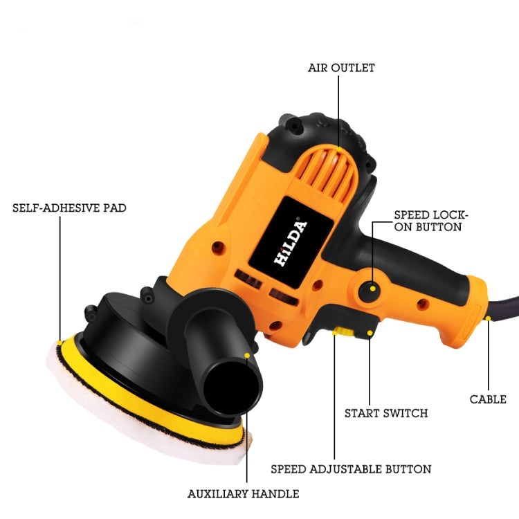 Hilda Car Polisher Automatic Adjustable Polishing Machine Disc Sander, Car Polisher
